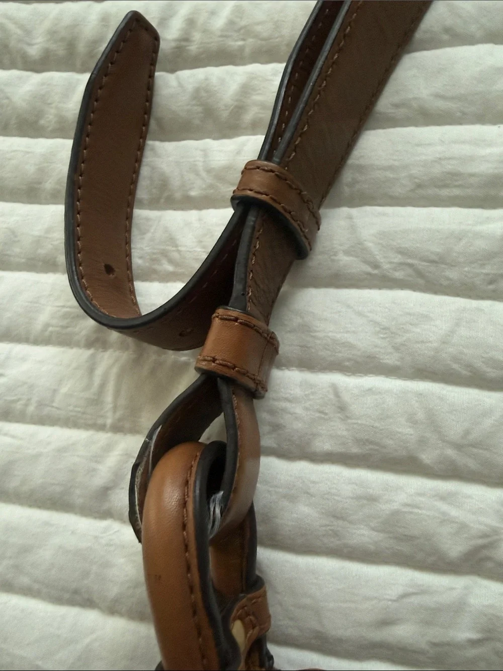 MICHAEL Michael Kors Brown Suede & Leather Crossbody Saddle Bag